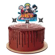 Kit Festa Naruto Sasuke Sakura Festcolor Topo de Bolo Balão