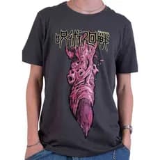 Camiseta Geek Piticas Jujutsu Kaisen Dedo de Ryomen Sukuna