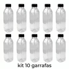 Kit Garrafas Decoplast 300ml 500ml 1L 10 20 30 Un Tampa Rosca