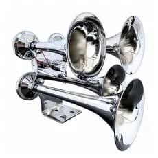 Buzina Eletropneumática Marítima 4 Cornetas Bivolt Caminhão Navio Trem