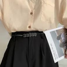 Moda nova simples pequena flor elástico cintura cinto cintura senhoras acessórios decorativos saia versátil