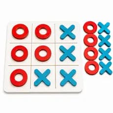 Kit Jogo Da Velha Com Tabuleiro Brinquedo Lembrancinha MDF 3mm Educativa Festa Escola