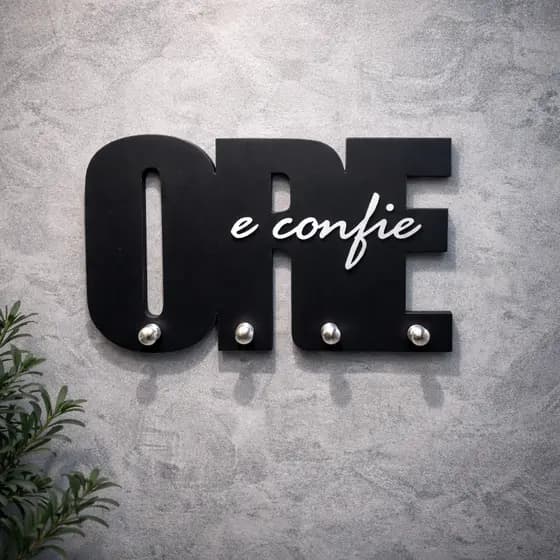 Porta Chaves Organizador Ore e Confie Decoração Religioso