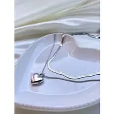 Dupla Camada Colar De Coração Brilhante Bling Cristal Clavícula Cadeia Mulheres Elegante Charme Pingente
