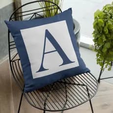 Capa de Almofada Com Inicial Para Quarto de Casal Ou Sofa Capas De Almofadas Decorativa