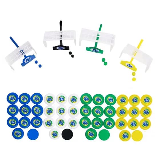 Futebol de Botão Kit Seleção Adesivo Temático Brasil Durável