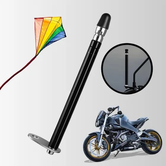 Antena Corta Linha Pipa Anti Cerol Moto Inox Retrátil