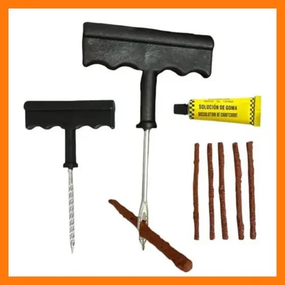 Kit Reparo Pneu Remendo Profissional Carro Moto