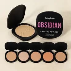 Pó Compacto Crystal Powder Coleção OBSIDIAN BY RUBY ROSE