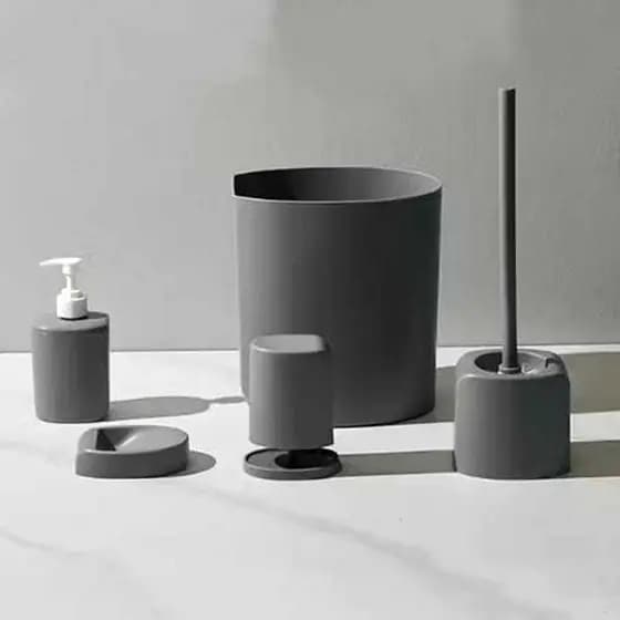 KIT COMPLETO COM 6 PEÇAS PARA BANHEIRO MODERNO E ECOLOGICO