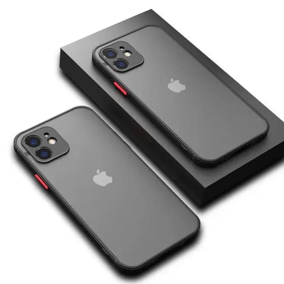 Capa Capinha translucida Transparente Fosca Anti-Impacto Para Iphone 11 e 12