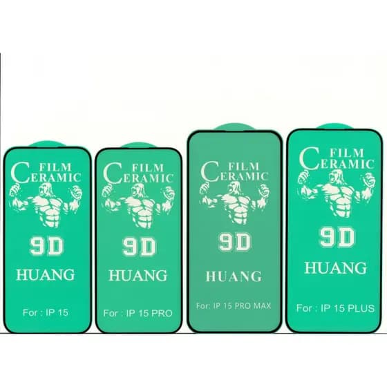 Película 9D ceramica que não quebra para iPhone 15 / 15 Pro / 15 Plus e iPhone 15 Pro Max
