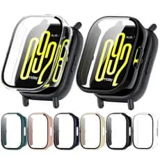 Capa capinha case rígida com película de vidro para novo Smartwatch Redmi Watch 5 / 5 Lite / 5 Active