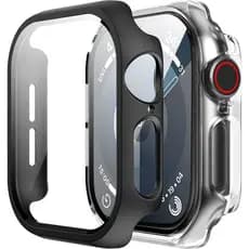 Capa capinha case bumper rígido com película de vidro para Apple Watch Séries 10 42mm e 46mm