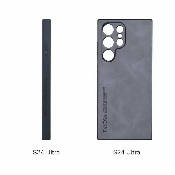 Case Capa Capinha De Couro Poliuretano Alta definição De Luxo Para Seu Celular Samsung S24 Ultra S25 FE S25 Ultra