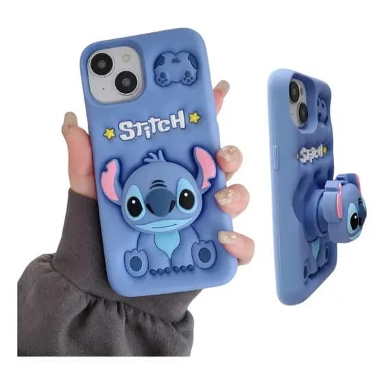 Capa Capinha Lilo Stitch De Silicone Macio Para Todos iPhone