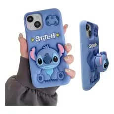 Capa Capinha Lilo Stitch De Silicone Macio Para Todos iPhone