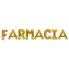 Kit Profissão - FARMACIA - Dourado - 8 peças - Formatura, festas, comemoração, curso, balões