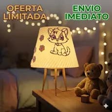 Abajur Infantil Gatinho LED 3W com Interruptor –Luminária Decorativa Quarto Bebê Criança Luz Noturna
