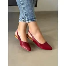 Sapatilha Bico Fino Slingback do 33 ao 4142 43 Feminina Social  Preto Vermelho Marsala Nude Prata Dourada OffWhite