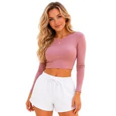 Short Tactel Feminino Soltinho Leve Fresquinho