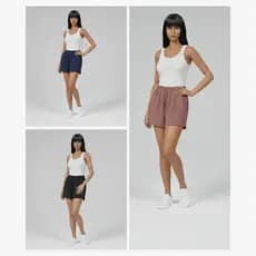 Kit 03 Short Feminino Soltinho Short Feminino Casual Short Feminino Bermuda Short Feminino Básico