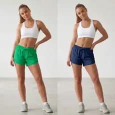 Short Tactel Feminino Moda Praia Piscina Cores do Brasil
