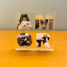 Bloco em Acrilico Afeto - Amor Personalizado Decoraçao Enfeite