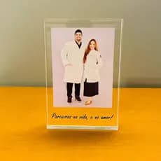 Bloco Retrato em Acrílico Moderno Decoraçao de Escritorio Personalizado