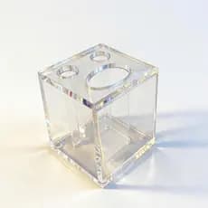 Suporte Porta Escova de Dente Organizador em Acrílico Transparente Banheiro