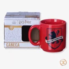Caneca Mini Tina Grifinória - Harry Potter 100 ml Cerâmica - Gryffindor - Zona Criativa
