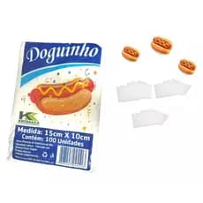 Sacos Plástico Para Mini Hot Dog 15cm X 10cm Kromasa