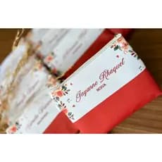 Kit 10 Nécessaire Personalizada com Nomes Floral Terracota para Madrinhas, Formaturas e Aniversários.