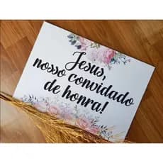 Placa Decorativa Casamento Bem Vindos, Entrada e Cadeira dos Noivos  Personalizada Placa para Casamento