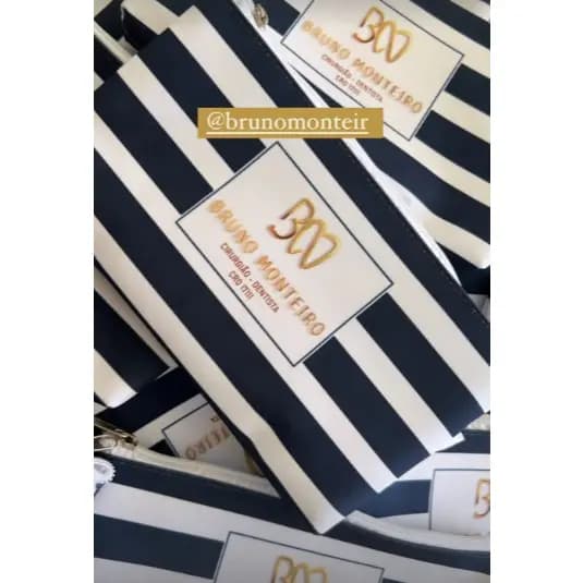 Kit 10 Nécessaire Personalizada com Nomes Logo para Consultórios, Clinicas e Dentistas.