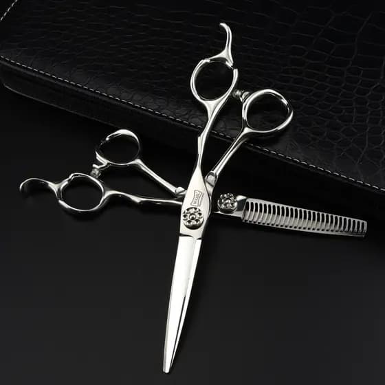Tesoura De Cabeleireiro 6 Polegada Cabelo Profissional Barbeiro Corte Desbaste Ferramenta Estilo