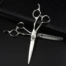Tesoura De Cabeleireiro 6 Polegada Cabelo Profissional Barbeiro Corte Desbaste Ferramenta Estilo