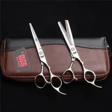 Tesoura De Dentes Dupla Face Corte De Cabelo Desbaste 10 % Cabeleireiro