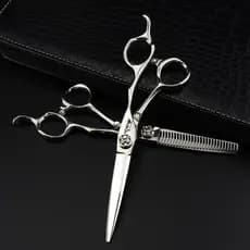 Tesoura De Cabelo Premium " DAWUCHEN-Aço Inoxidável Japonês | Lâminas Ultra Afiadas Parafuso Silencioso Para Barbeiros E
