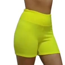 Short Cintura Alta Malha Crepe Academia Praia Caminhada Lazer