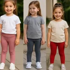 KIT 03 CALÇAS INFANTIL FEMININA CALÇA INFANTIL MENINAS CALÇA INFANTIL ESCOLA BRINCADEIRAS PASSEIOS