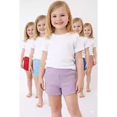 KIT 03 SHORTINHO INFANTIL FEMININA SHORT INFANTIL MENINAS SHORTS INFANTIL ESCOLA BRINCADEIRA PASSEIO