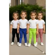 Kit 02 Calças Infantil Feminina Calça Feminina Infantil Calça Infantil Escola Parque Dia a Dia