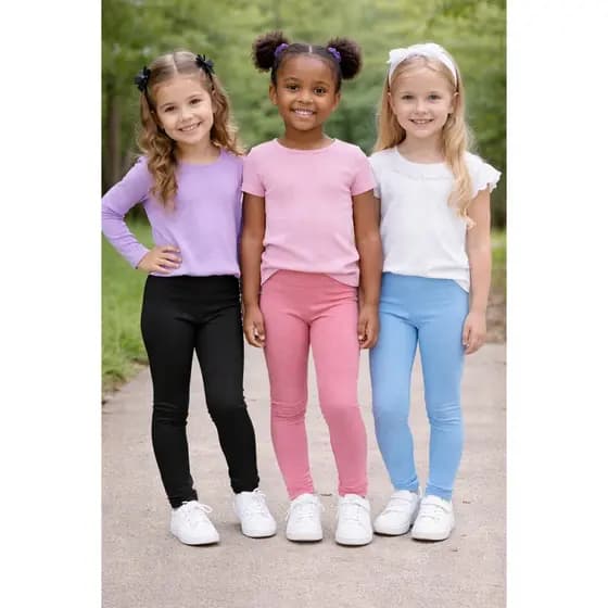 KIT 03 CALÇAS INFANTIL FEMININA CALÇA INFANTIL MENINAS ESCOLA, PASSEIO