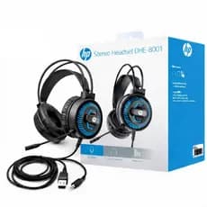 Fone De Ouvido Headset Gamer Hp Com Iluminação Led Dhe-8001 P2/Usb