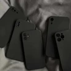 Para iPhone 16 15 14 13 Capa De Telefone Anti-Queda Preta Fosca 17 Air 12 11 Pro MAX 12 Mini 6 6s 7 8 Plus X XR XS 5 SE