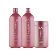 Kit Skazi Vegano Hialurônico Shampoo Condicionador E Máscara 1Kg