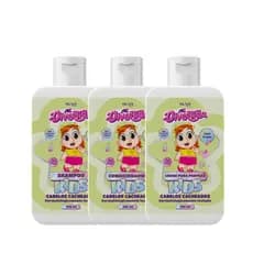 Shampoo + Condicionador + Creme para Pentear Infantil SKAZI - MC DIVERTIDA | Cabelos Cacheados 250ml