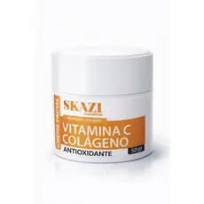 Creme Facial Vitamina C + Colágeno SKAZI 50g | Antioxidante | Firmeza e Luminosidade