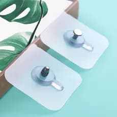 kit5/Kit10 Peças Gancho Adesivo Parede Transparente Multifuncional Autocolante